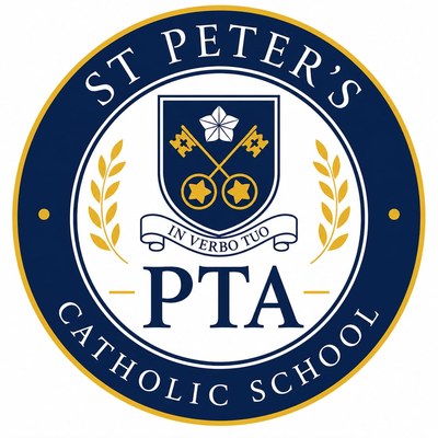 St Peter’s PTA badge, In Verbo Tuo